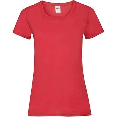 Dames-T-shirt Fruit of the Loom Valueweight