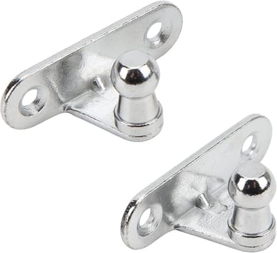 2x Universele Montagebeugel voor Gasveer - 10mm Kogelbout - Geschikt voor Kofferbak, Boot en Caravan