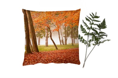 Sierkussens - Kussentjes Woonkamer - 45x45 cm - Bladeren - Herfst - Bos