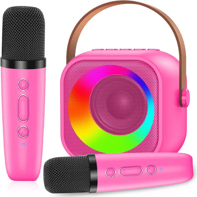 Draadloze karaoke microfoon - Bluetooth zangmicrofoon voor kinderen en volwassenen, geschikt als PA-systeem