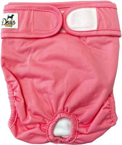 Dogs&Co® Loopsheidbroekje Roze - Maat XS tot 2 KG - Katoen & Mesh Stretchy met Klittenband - Hondenluier - Loopsheidbroekje hond - Honden - Incontinentiebroekjes