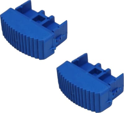 Solide Laddervoet / Ladderdop - 60 mm (buitenmaat) - 2 Stuks - Blauw