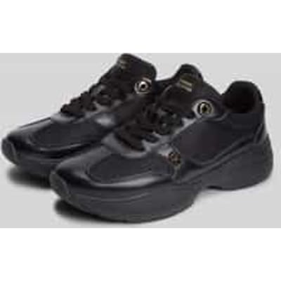 sneakers van echt leer met logodetails