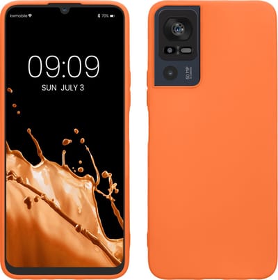 kwmobile telefoonhoesje geschikt voor TCL 40 SE - Hoesje voor smartphone - Back cover in fruitig oranje