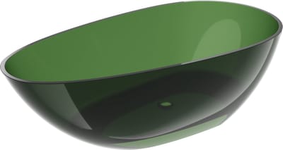 Mexen Glass forest vrijstaande transparante badkuip 170 x 85 , chromen stop - 58061708502