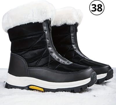 Nivard Snowboots Voor Dames - Sneeuwschoenen- Wintersport Sneeuwboots - Ski Gadgets - Maat 38 - Zwart