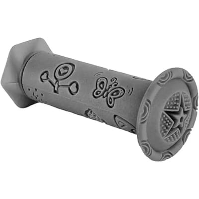 Kinder stuurgrepen, 95mm, grijs, met zijdelingse gripbeveiliging