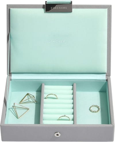 Opbergdoos voor Sieraden met Deksel, Stapelbaar en Modulair