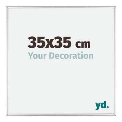 Your Decoration - Fotolijst 35x35 cm - Aluminium - Zilver Hoogglans - Kent