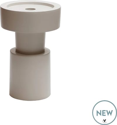Kandelaar / Vaas Chasico | Small | Beige - Ivory | 3 in 1 | Ø13 x H20 cm