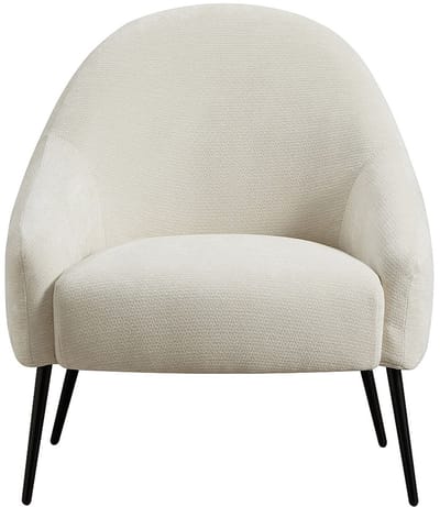 Vente-unique Fauteuil van beige gestructureerde stof RIBEDI