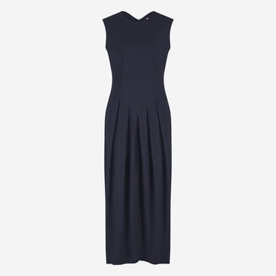 Jacklin stretch technical jersey dress | Blue - Blue / XXS
