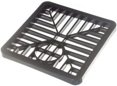 Afvoergoot Deksel - Rooster Vierkant - Afvoer Afdekken - PVC Materiaal - 150MM Vierkant - Zwart