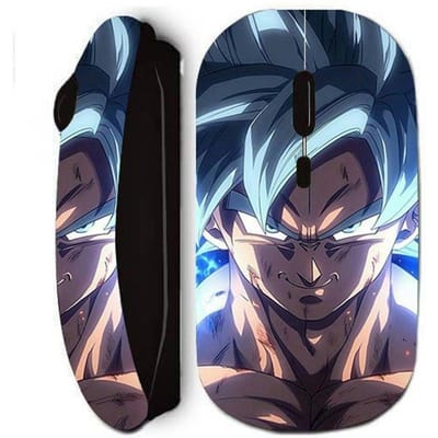 Souris sans fil - Dragon Ball Z - GOKU Ultra Instinct - Noir - Clé USB incluse - Portable