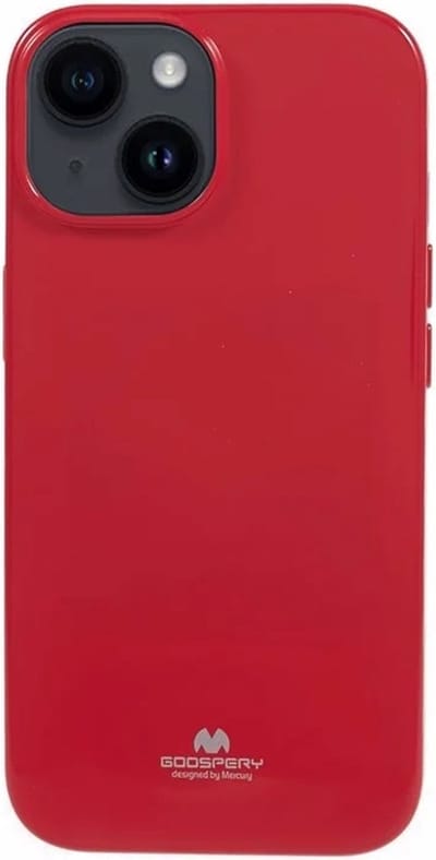 Goospery - iPhone 15 - Backcover hoesje Jelly - Rood