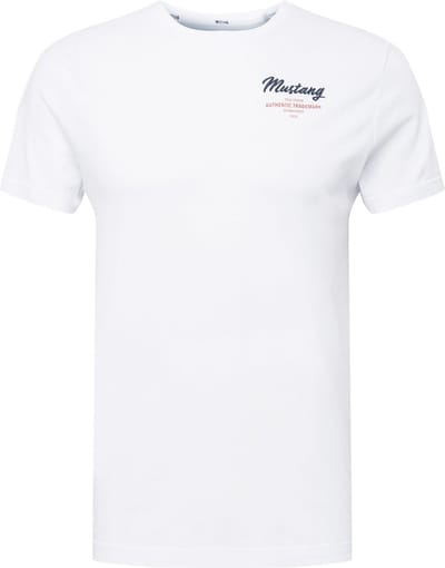 Mustang T-shirt Aron Embro wit - L