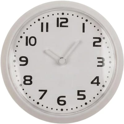 Dailygoods- Magneetklok compact - Wandklok 8 cm - Geluidsarm - Kwartsuurwerk - Ideaal voor koelkast - Ingetogen design