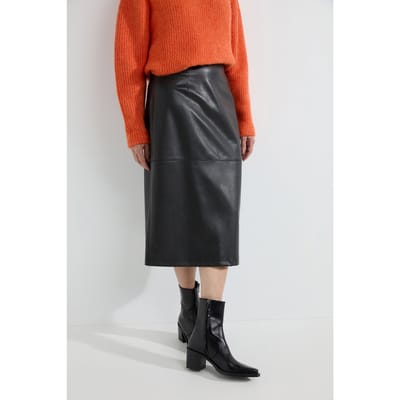 Josephine & Co Amber Skirt Black Size: 38 | Leather Skirts Outlet | Dames | Zwart