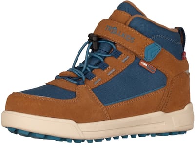 Trollkids Gryllefjord Mid Cut Wandelschoenen Bruin,Blauw EU 31 Kinderen
