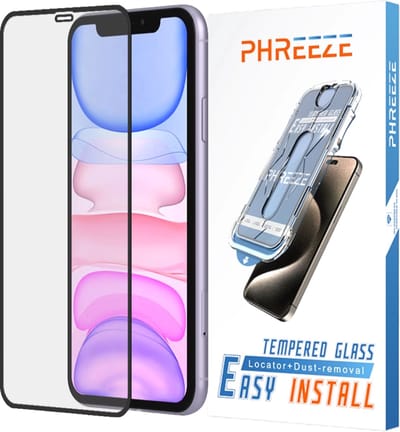 Beschermglas - Geschikt voor iPhone XR Screenprotector met Montageframe - 100 Procent Plakgarantie - Screen Protector - 9H Gehard Glas