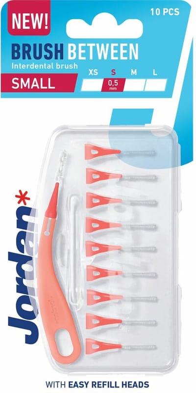 Jordan Interdentaal Brush Small 0,5 mm - 12 x 10 stuks - Voordeelverpakking