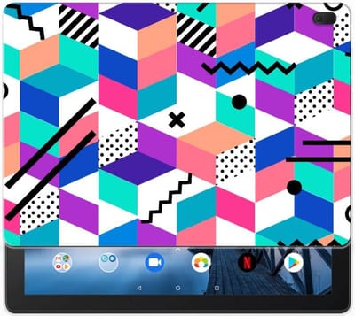 Lenovo Tab E10 Back Cover Blokken Kleurrijk