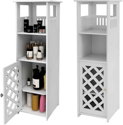 Casa Living Badkamerkast - Waterbestendig - Compact en Ruimtebesparend - Opbergruimte - Modern Design - Wit - 78x22x22CM