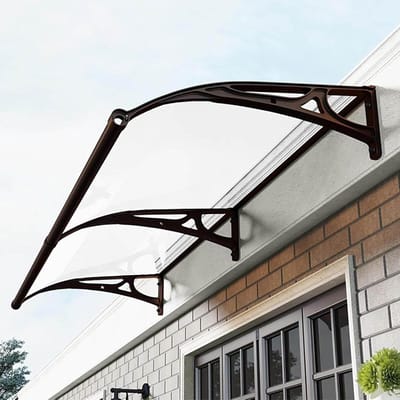 Deurluifel - Regenscherm - Buitenruimte Beschermen - Waterdicht UV-bestendig - 60 cm - Transparant