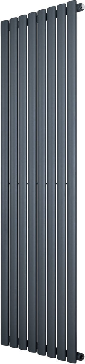 Ovale design radiator - 1 kolom - 1600x480 mm - grijs