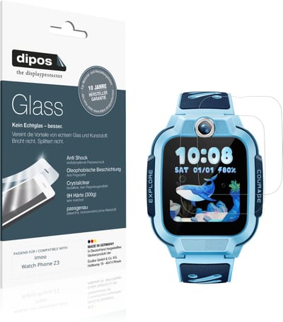 dipos – 2x Pantserfolie geschikt voor Imoo Watch Phone Z3 | 9H Screenprotector