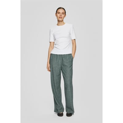 Linnen broek met trekkoord model 'Viana Ginia'