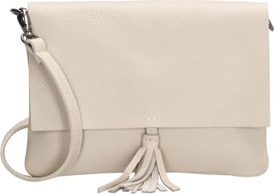 Charm London Anna Schoudertas - 100% Leer - Leren Tas - Beige