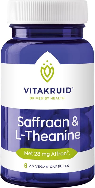 Vitakruid - Saffraan & L-Theanine - 30 vegicaps -Aminozuur