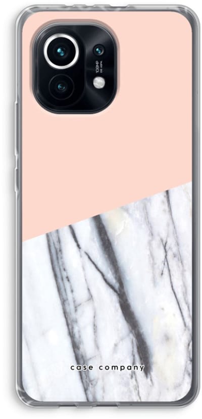Case Company® - Hoesje geschikt voor Xiaomi Mi 11 hoesje - A touch of peach - Soft Cover Telefoonhoesje - Bescherming aan alle Kanten en Schermrand