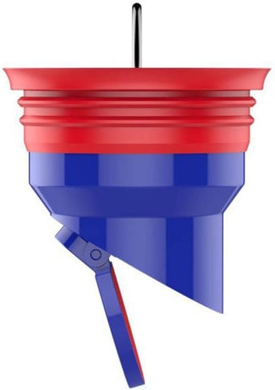 Afvoerplug - Rioolkern - Geurvrij Huis - Terugstroompreventie - 35-52mm - Blauw Rood