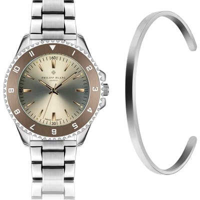 Horloge en armband in zilver Philipp Blanc Avenches