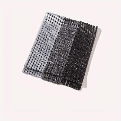 24 stuks Glanzende Glitter Schuifspeld Set, Metalen Haarspelden voor Vrouwen en Meisjes, Elegante Zijaccessoires voor het Stylen van Pony's