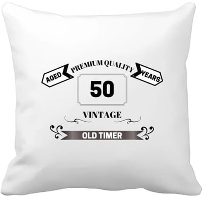 Akyol - oldtimer 50 jaar Kussen hoes - Verjaardag cadeau - papa - collega - grappige tekst - 40 bij 40 cm