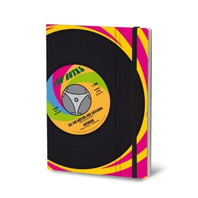 Stifflexible notitieboekje vinyl, 15 x 21 cm, pop notes