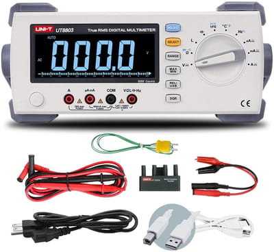 Digitale Multimeter - Meetinstrument - Elektrische Tests - Hoge Resolutie 5½ - 100kHz Frequentie - Zwart