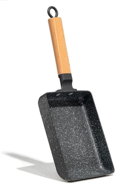 Omelet Pan - Japanse Koekenpan - Ontbijt Maken - Anti-aanbaklaag - 18.5 cm - Zwart