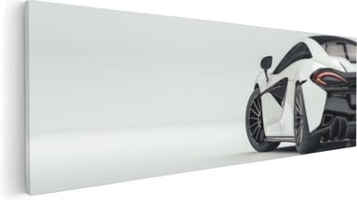 Artaza Canvas Schilderij Sportauto - 60x20 cm - Muurdecoratie Auto - Wanddecoratie Mancave - Kamer Accessoires Modern