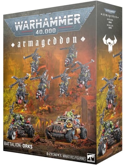 Beeldje Games Workshop Warhammer 40k - Bataillon Armageddon : Orks