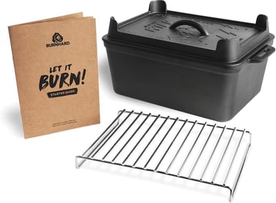 Gietijzeren Bakvorm met Deksel – 3.5L Multifunctionele Broodpan, Geschikt voor Oven, Grill en Kampeervuur