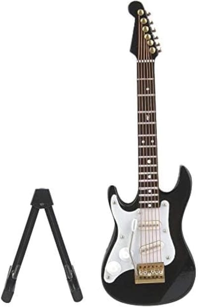 Mini klassieke gitaar 14cm - Houten muziekinstrument decoratie - Perfect voor verzamelaars en cadeau's in diverse kleuren