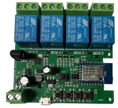 Draadloze Wifi Smart Schakelaar voor Domotica met Spraakbesturing (4 Kanalen)