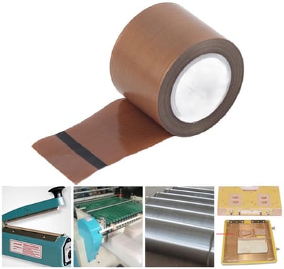 Dailygoods- PTFE-plakband Hittebestendig - Teflontape - 10m Lang - 0,18mm Dikte - 13/19/25/50mm Breedte - Zelfklevend - Teflon Tape
