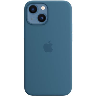 Silicone Backcover MagSafe voor de Apple iPhone 13 Mini - Blue Jay