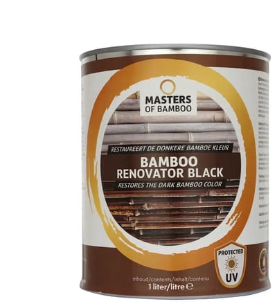 Masters of Bamboo® Bamboe Renovator 1L Zwart - Bamboe onderhoudsmiddel - Bamboe beits