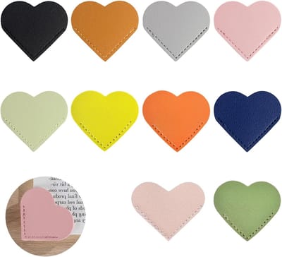Set van 10 Kleurrijke Hartbladwijzers, Boekenleggers voor Lezers, Perfecte Boekaccessoires en Decoratie